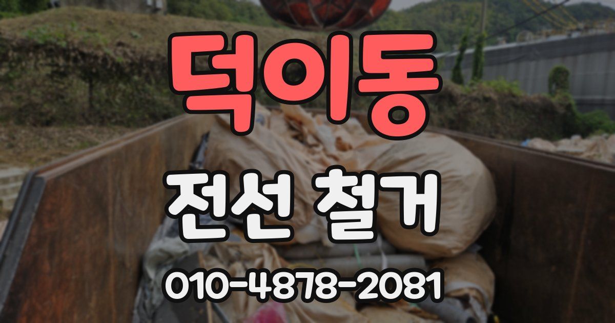 덕이동 전선 철거