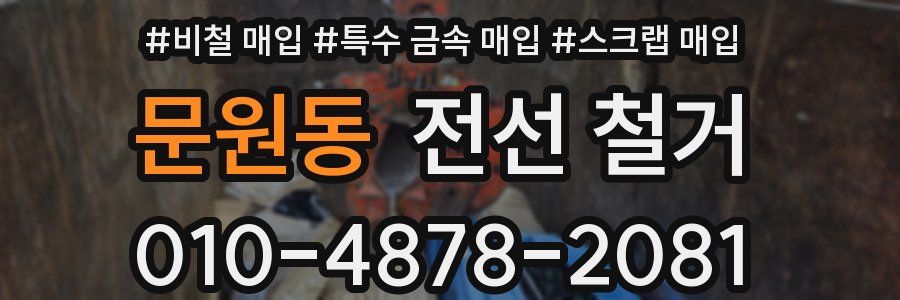 문원동 전선 철거