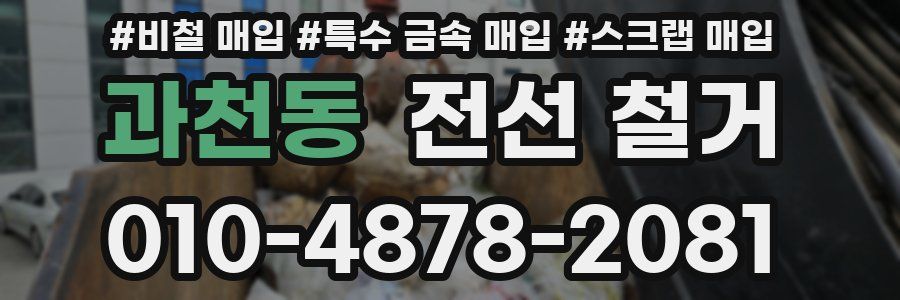 과천동 전선 철거