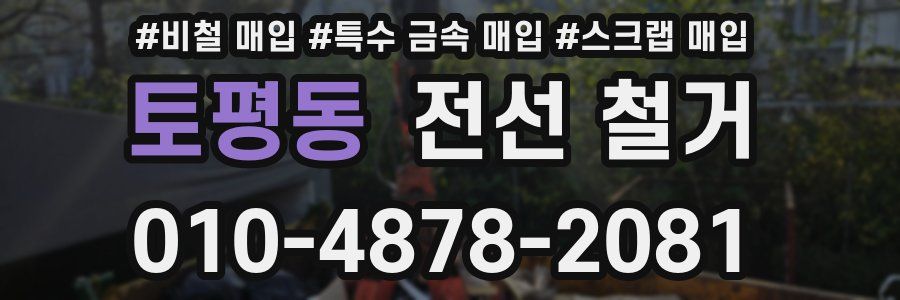 토평동 전선 철거