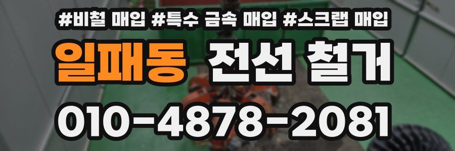 일패동 전선 철거