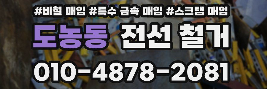도농동 전선 철거