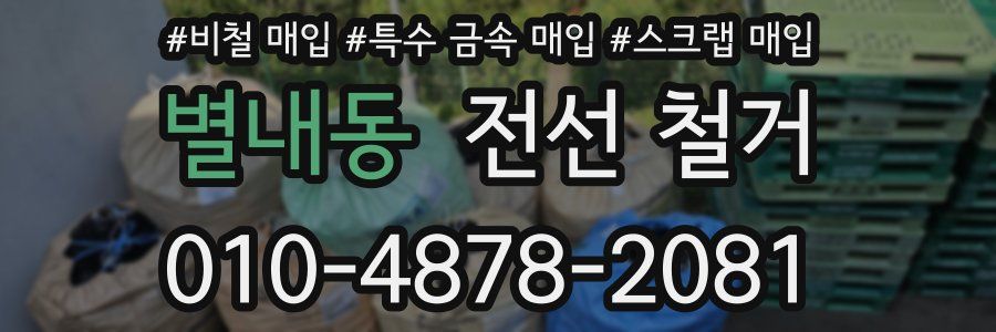 별내동 전선 철거