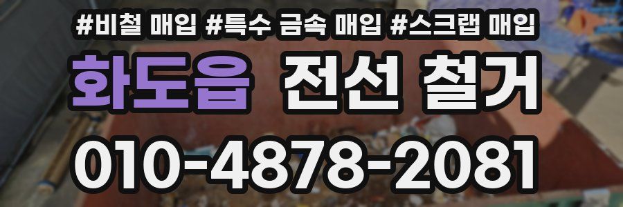 화도읍 전선 철거