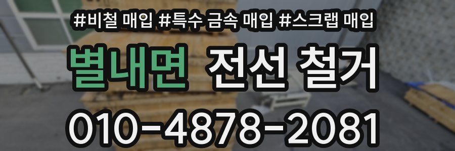 별내면 전선 철거