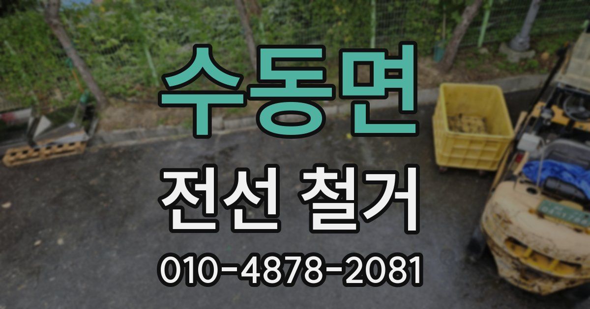 수동면 전선 철거