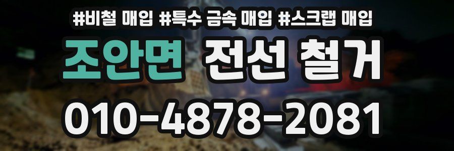 조안면 전선 철거
