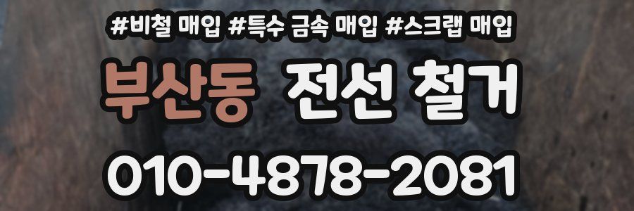 부산동 전선 철거