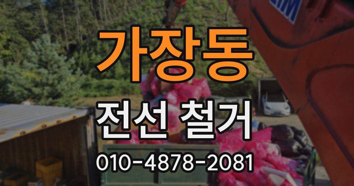 가장동 전선 철거