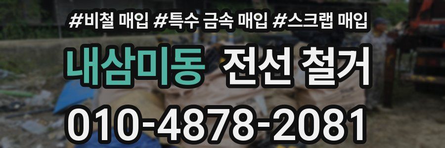 내삼미동 전선 철거