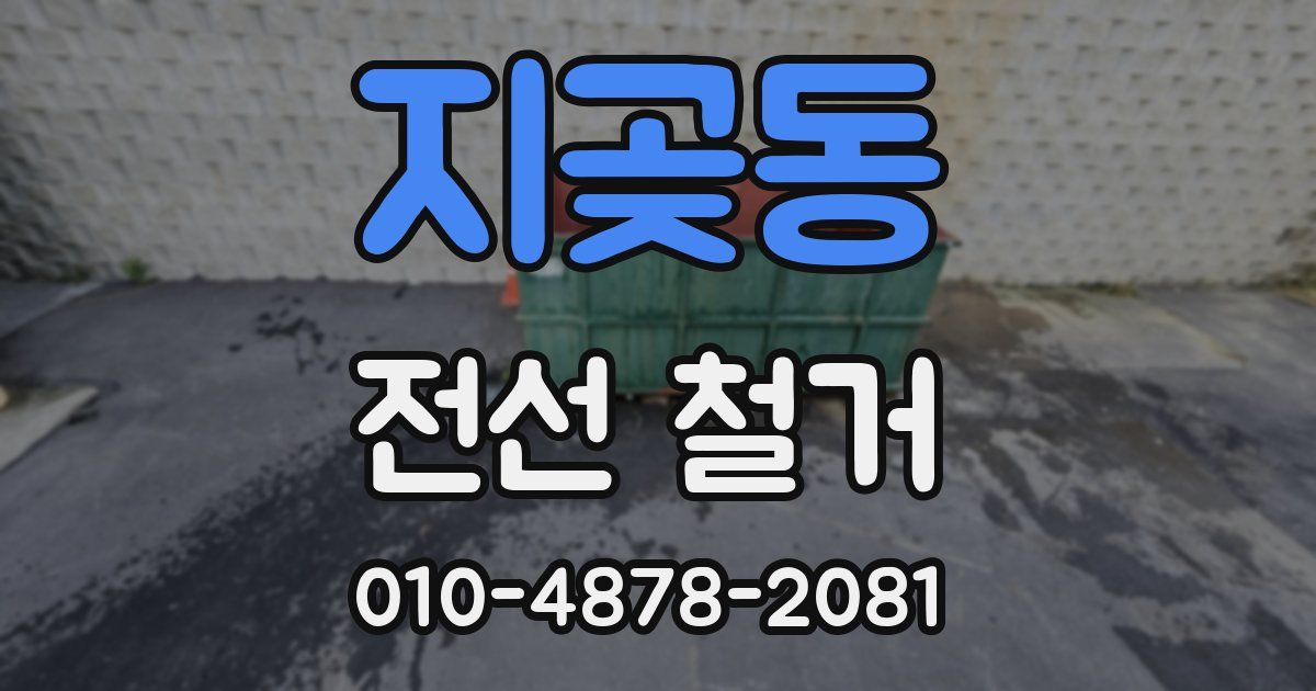 지곶동 전선 철거