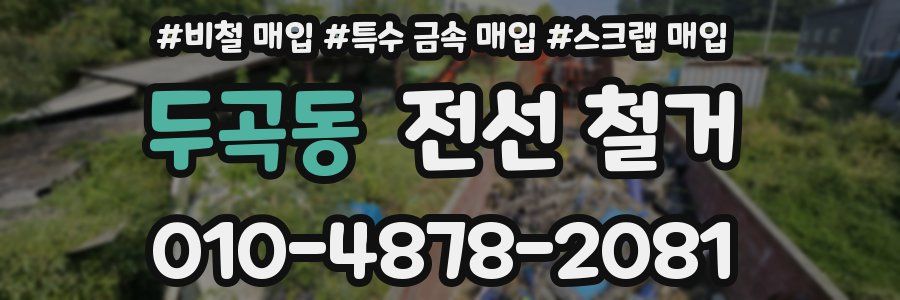 두곡동 전선 철거