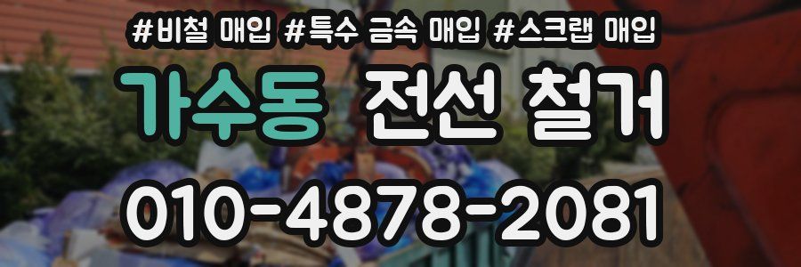 가수동 전선 철거