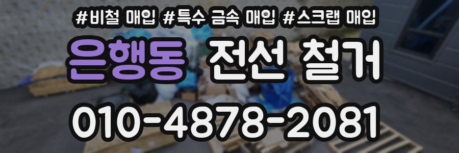 은행동 전선 철거