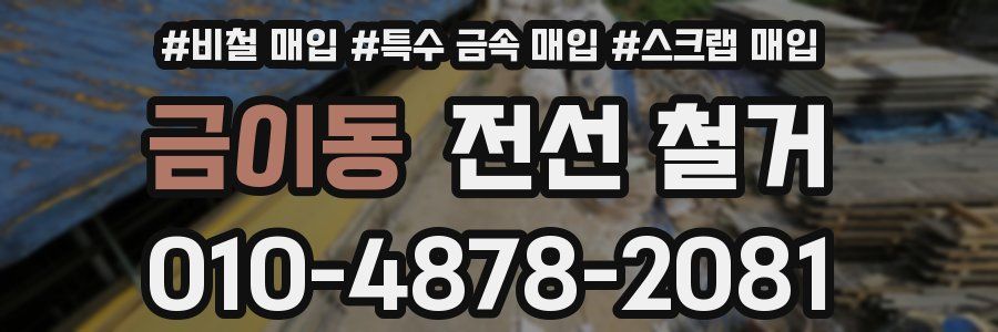 금이동 전선 철거