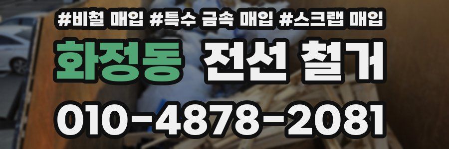 화정동 전선 철거