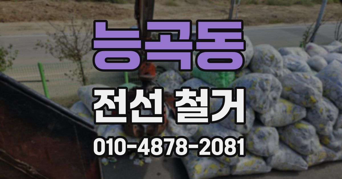 능곡동 전선 철거