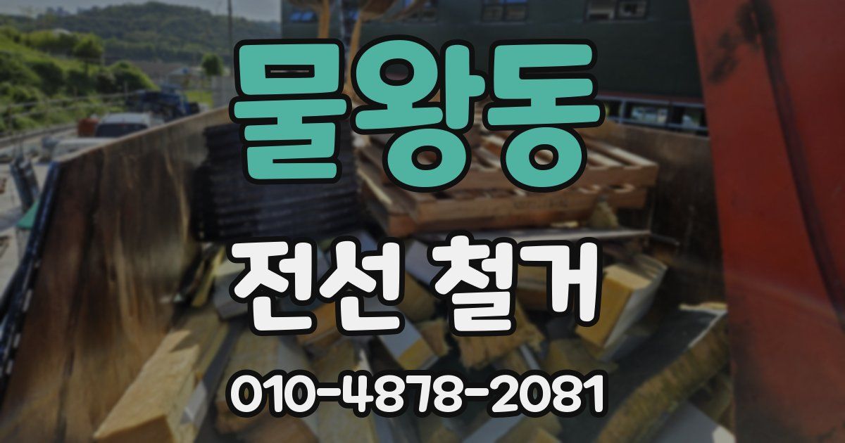 물왕동 전선 철거
