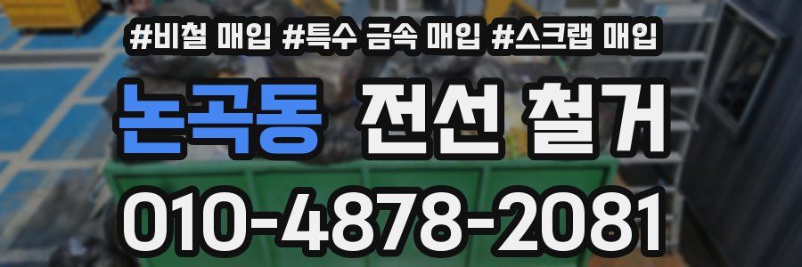 논곡동 전선 철거