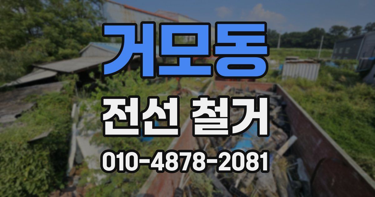 거모동 전선 철거