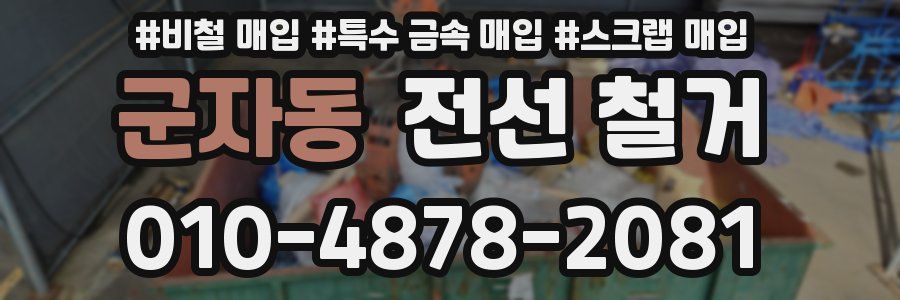 군자동 전선 철거