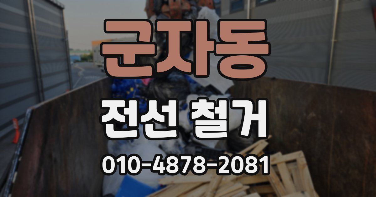 군자동 전선 철거