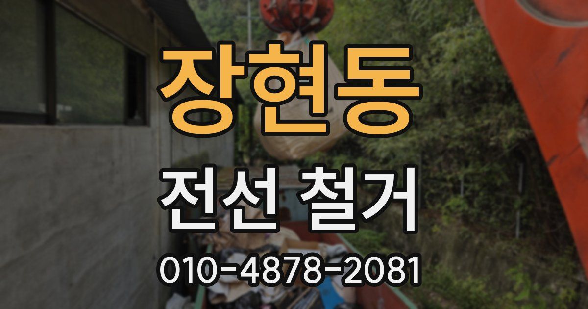 장현동 전선 철거