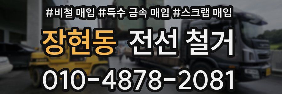 장현동 전선 철거
