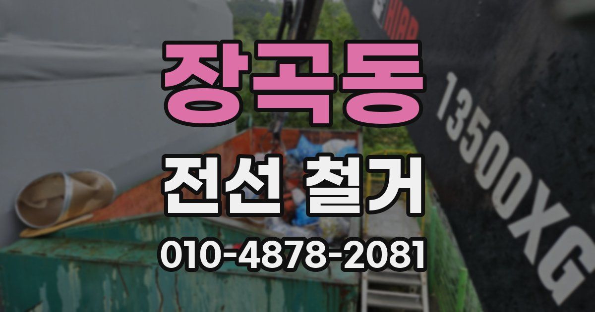 장곡동 전선 철거
