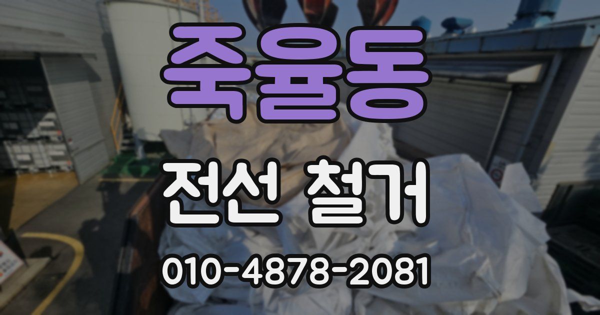 죽율동 전선 철거