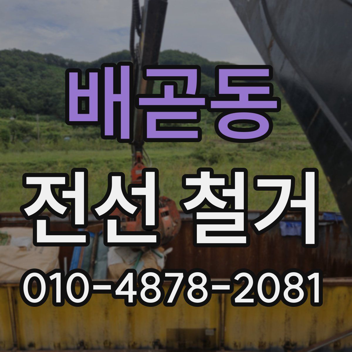 배곧동 전선 철거
