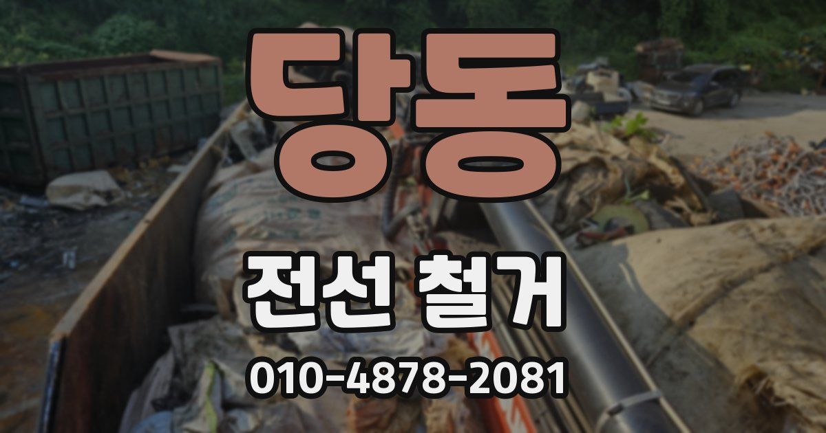 당동 전선 철거