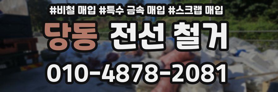 당동 전선 철거