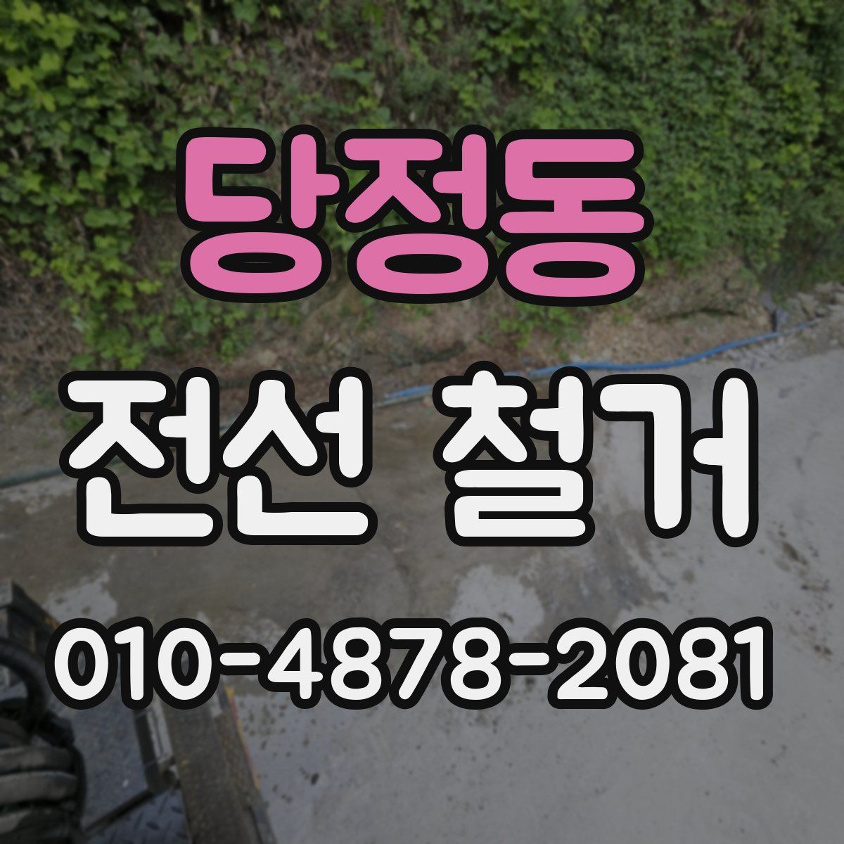당정동 전선 철거
