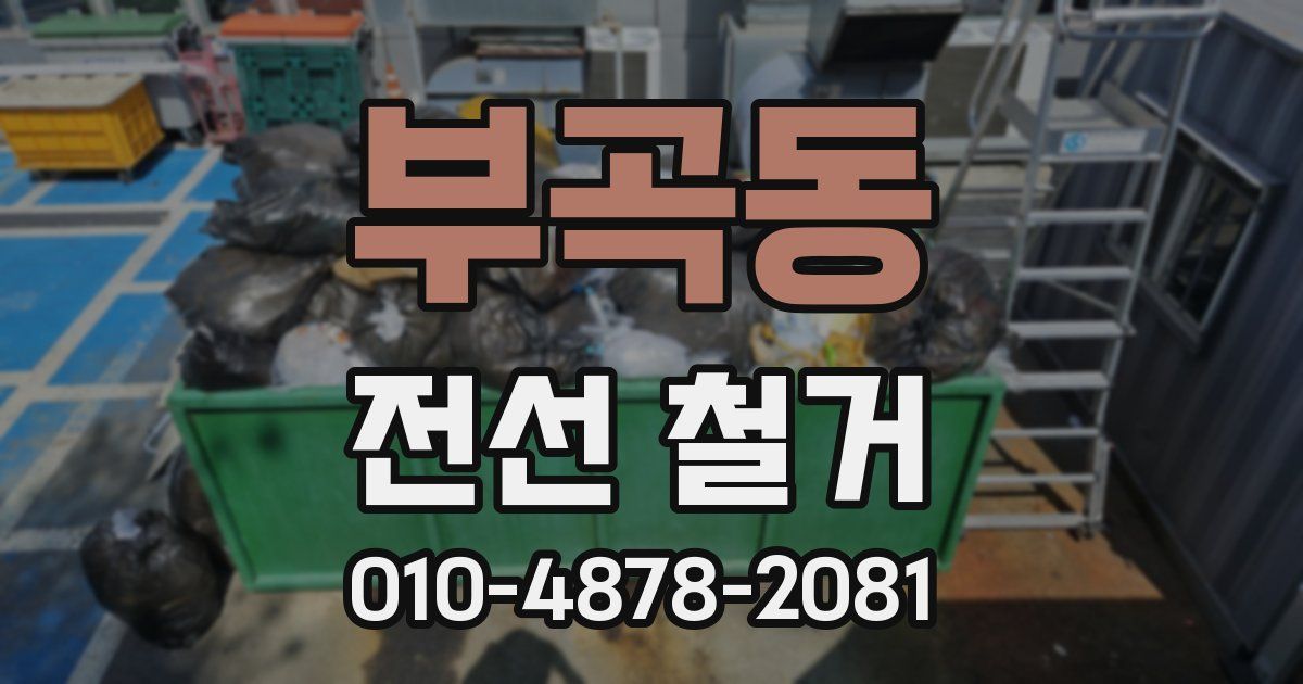 부곡동 전선 철거