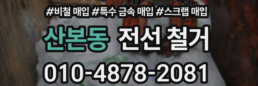 산본동 전선 철거