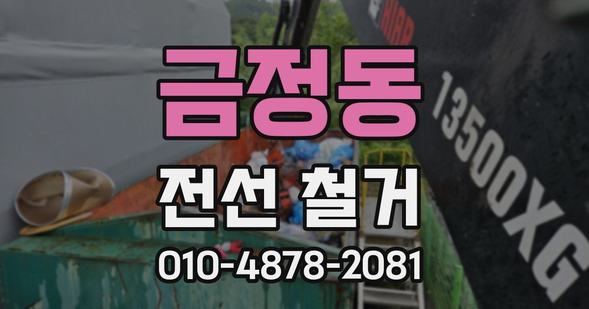 금정동 전선 철거
