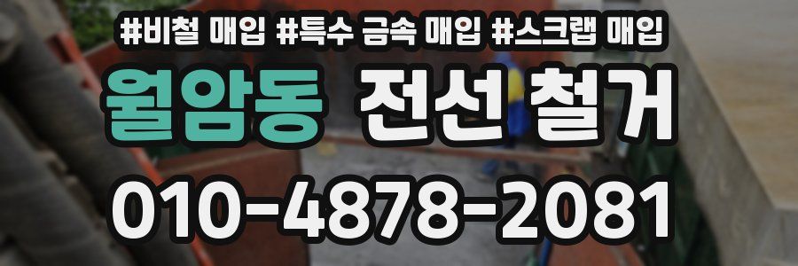 월암동 전선 철거