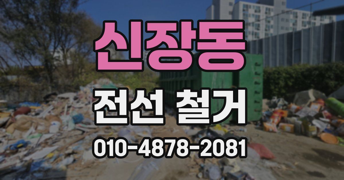 신장동 전선 철거