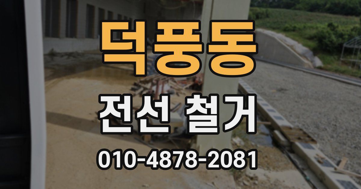 덕풍동 전선 철거
