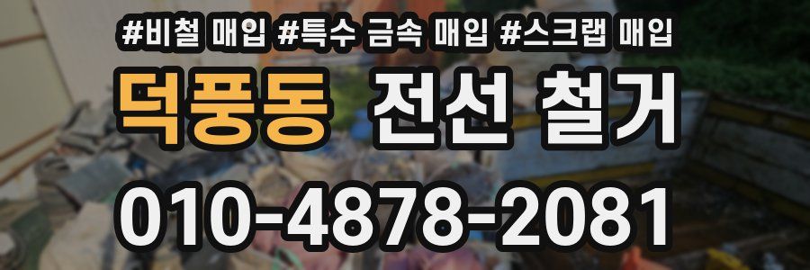 덕풍동 전선 철거