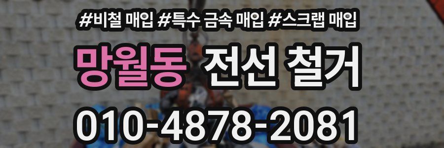 망월동 전선 철거