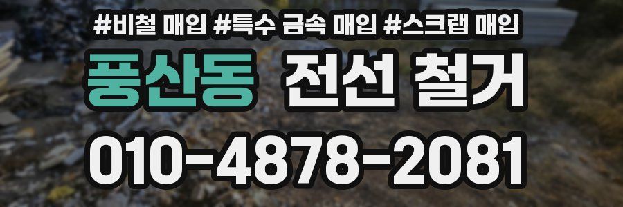 풍산동 전선 철거