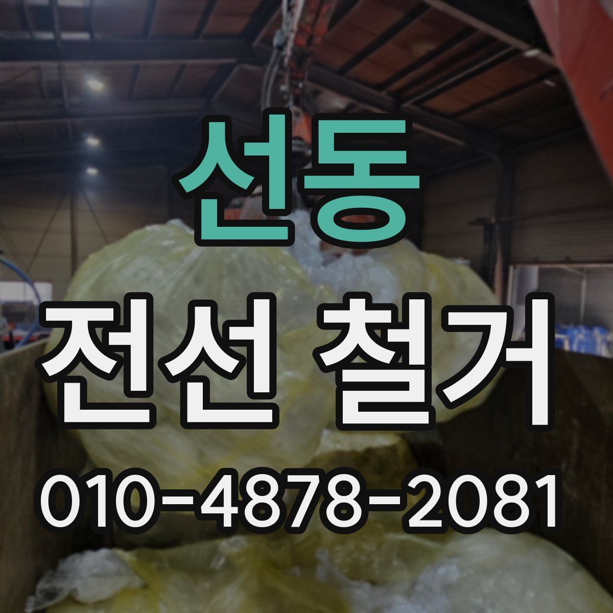 선동 전선 철거