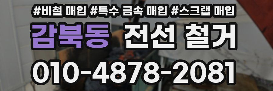 감북동 전선 철거