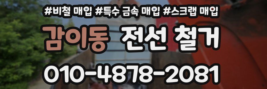 감이동 전선 철거