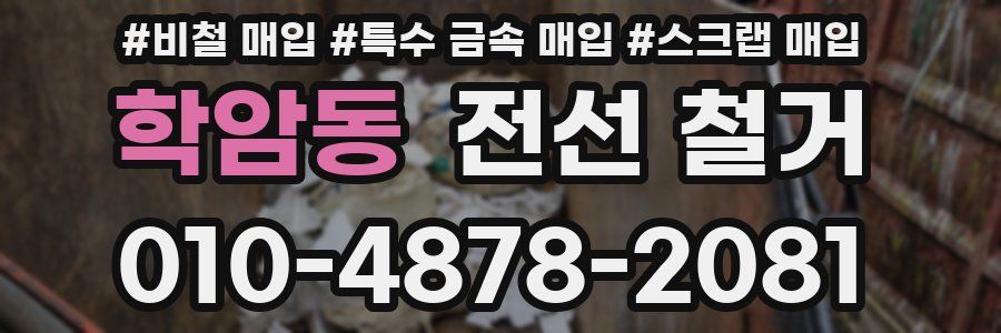학암동 전선 철거