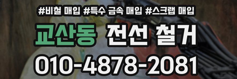 교산동 전선 철거