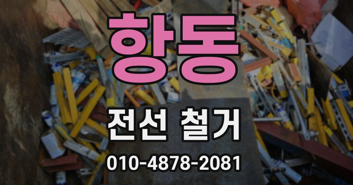 항동 전선 철거