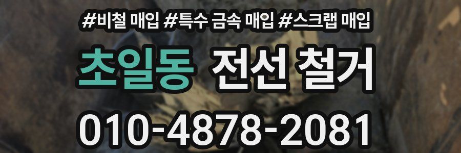초일동 전선 철거